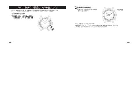 seikoセイコーウオッチ カウントダウン目盛リングの使いかた